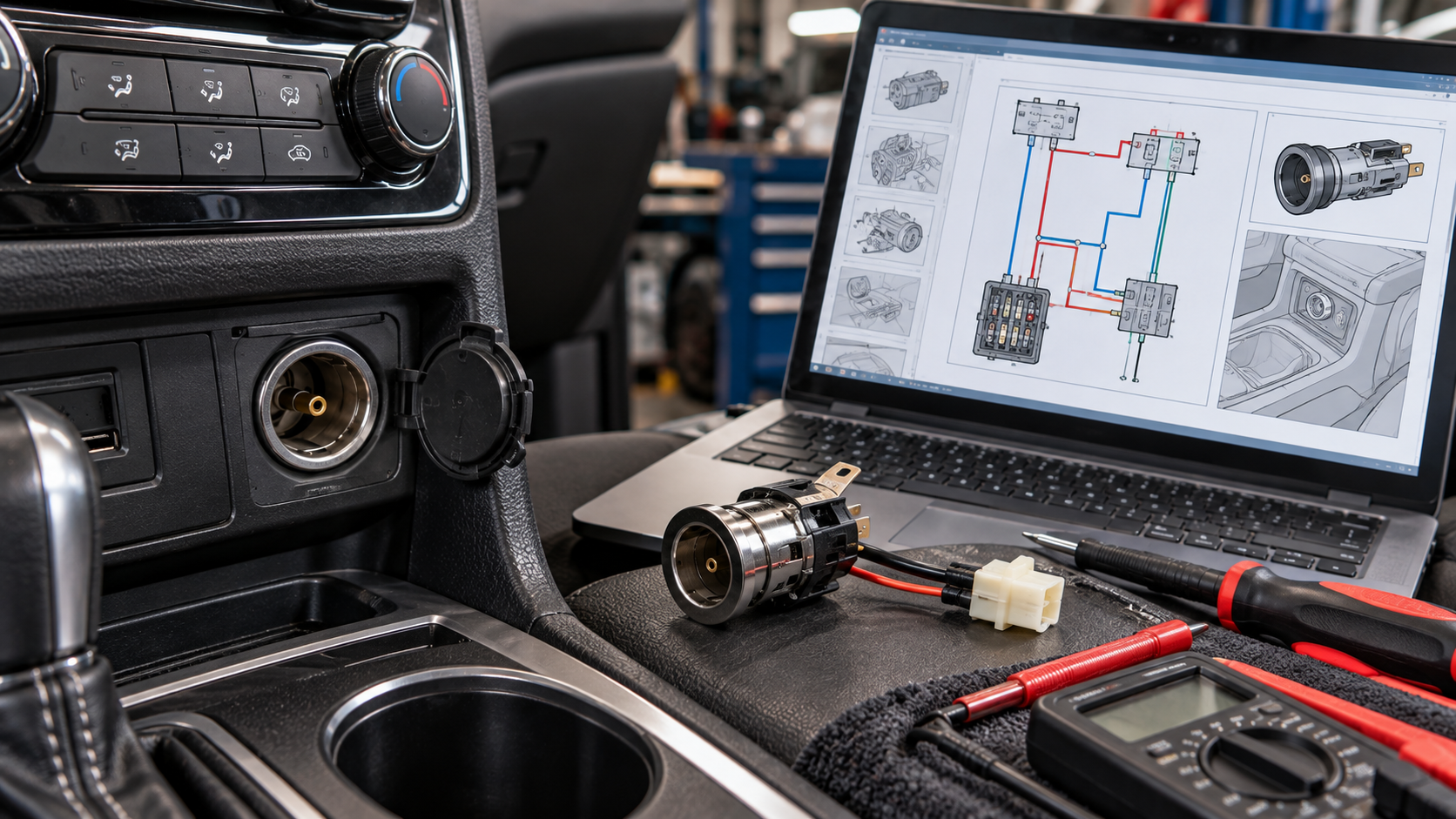 Repair Cigarette Lighter Using Wiring Diagrams.