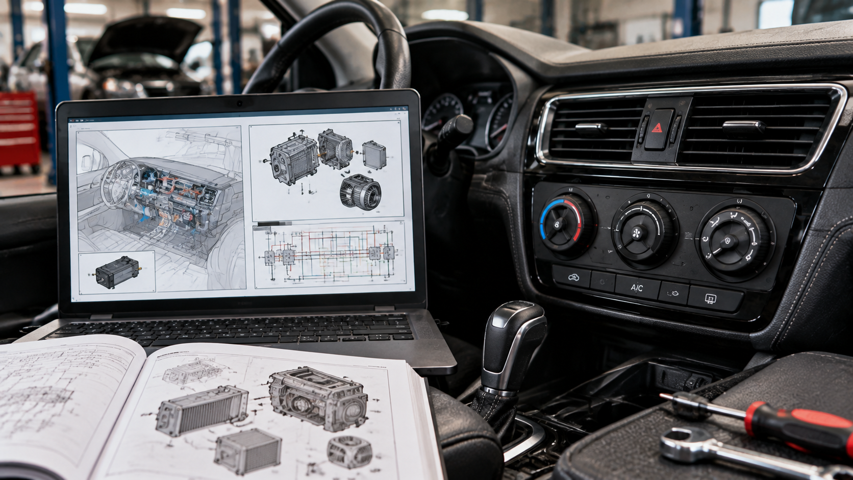 Repair Car AC Using Vehicle-Specific HVAC Manual