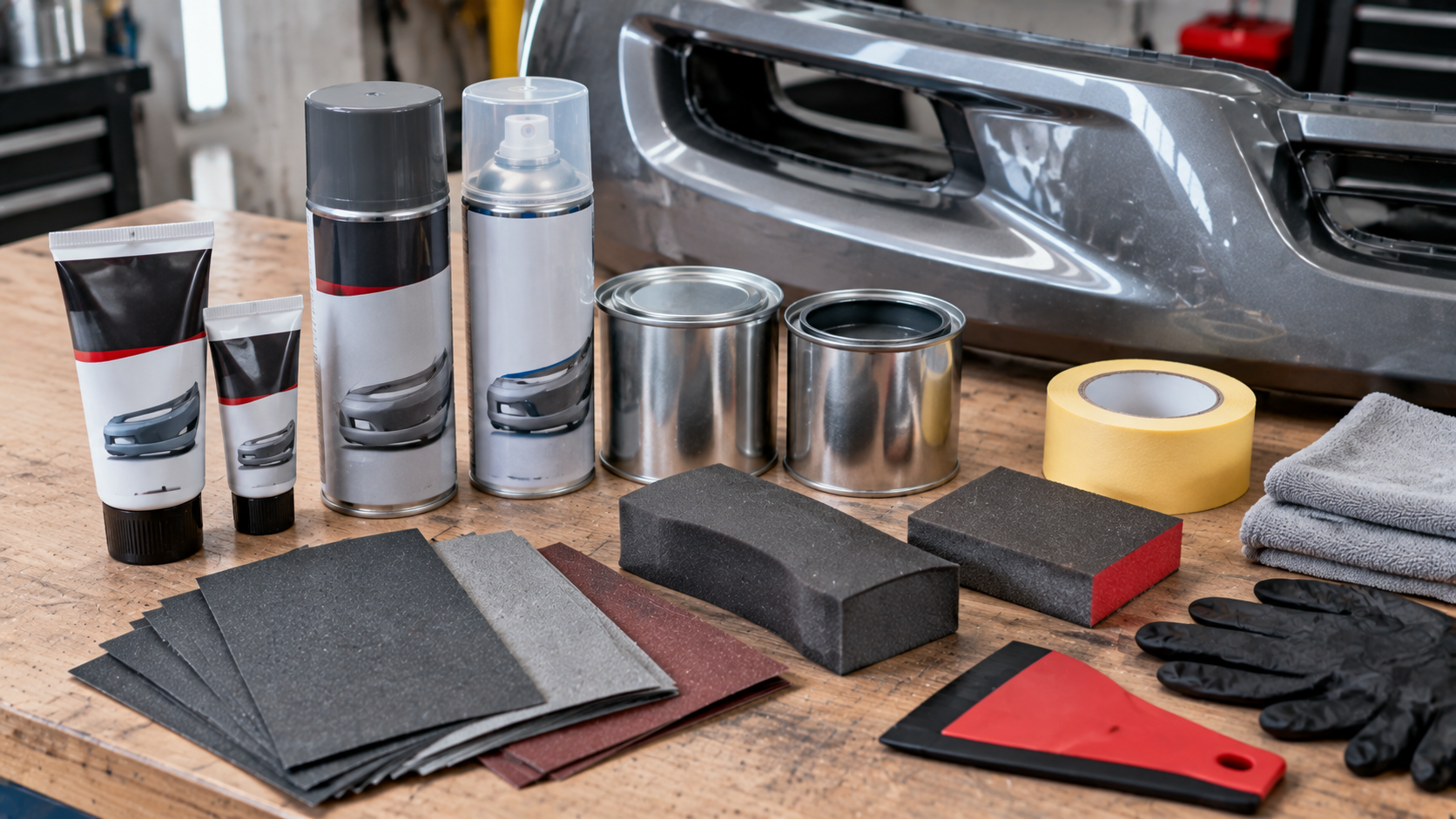DIY materials to reduce overall bumper repair cost