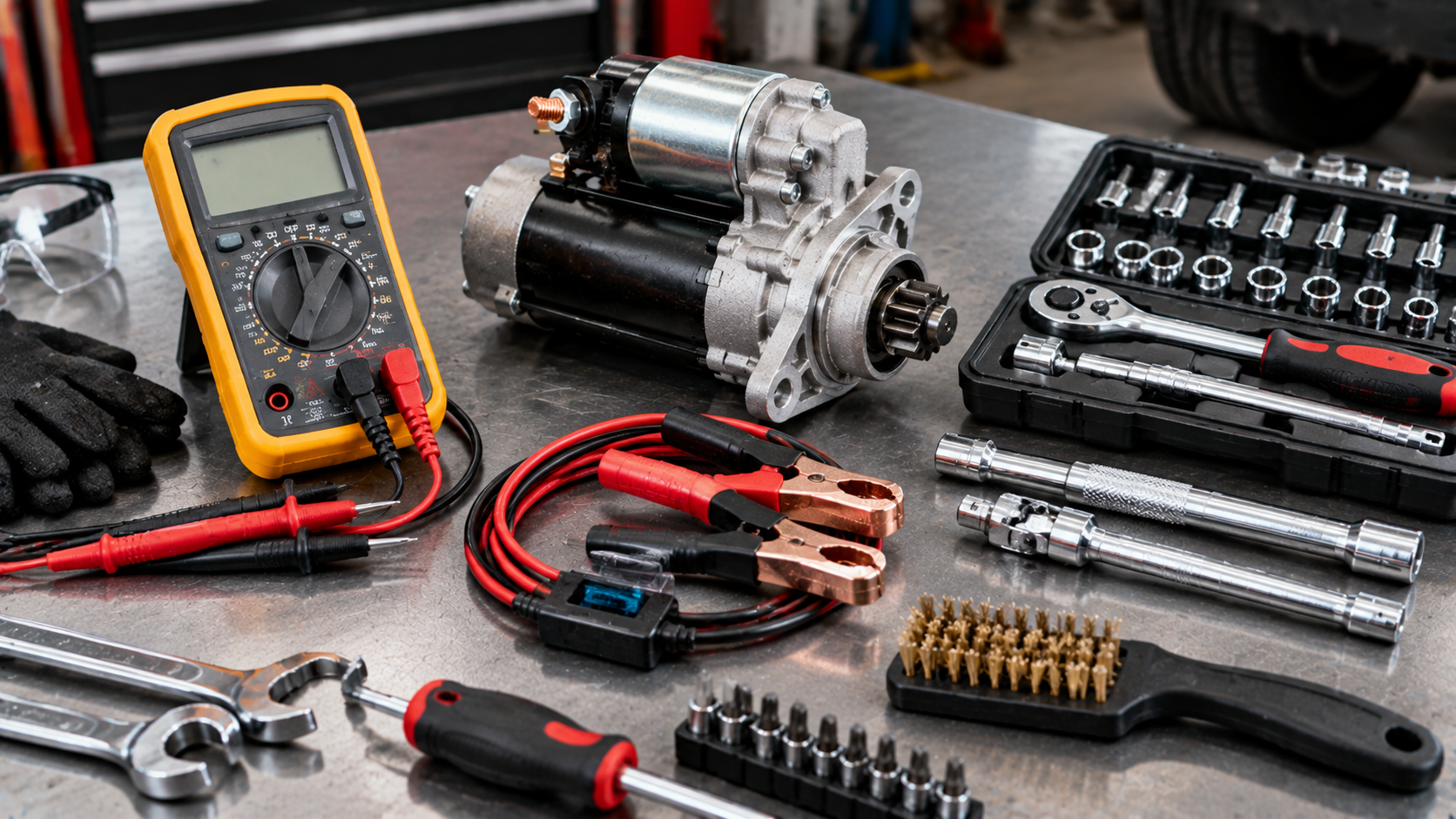 Essential diagnostic and hand tools for how to repair car starter units