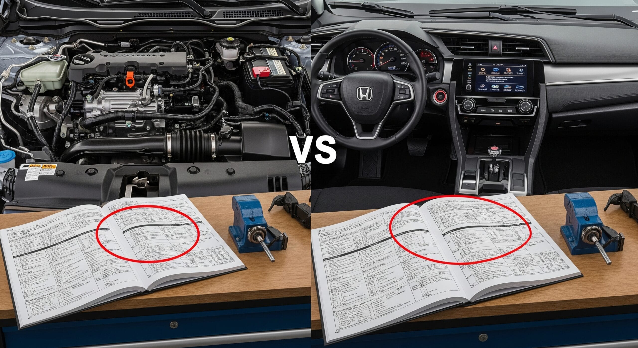 Two similar cars with different trim levels highlighting subtle differences.