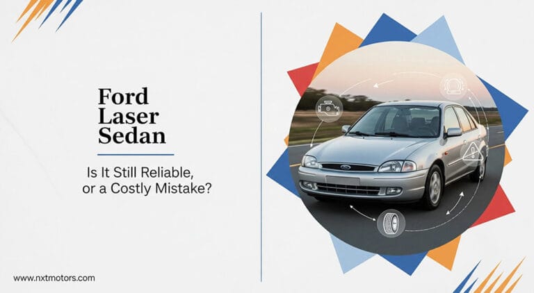 2001 Ford Laser sedan with engine and interior details for reliability guide