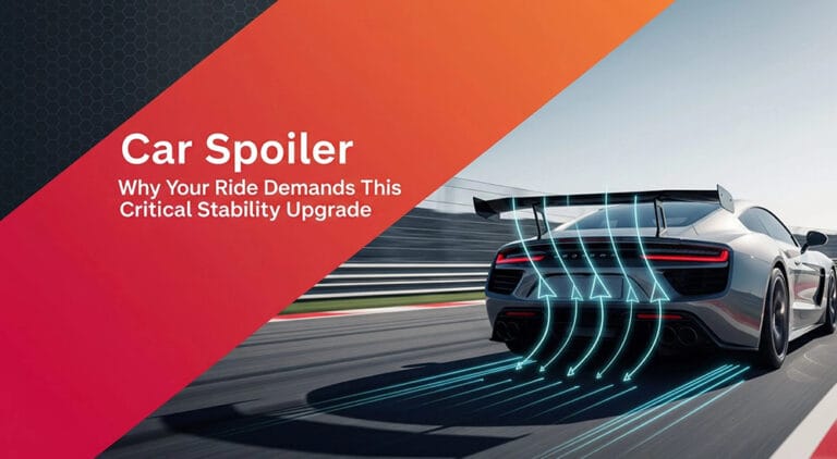How a rear car spoiler improves vehicle stability