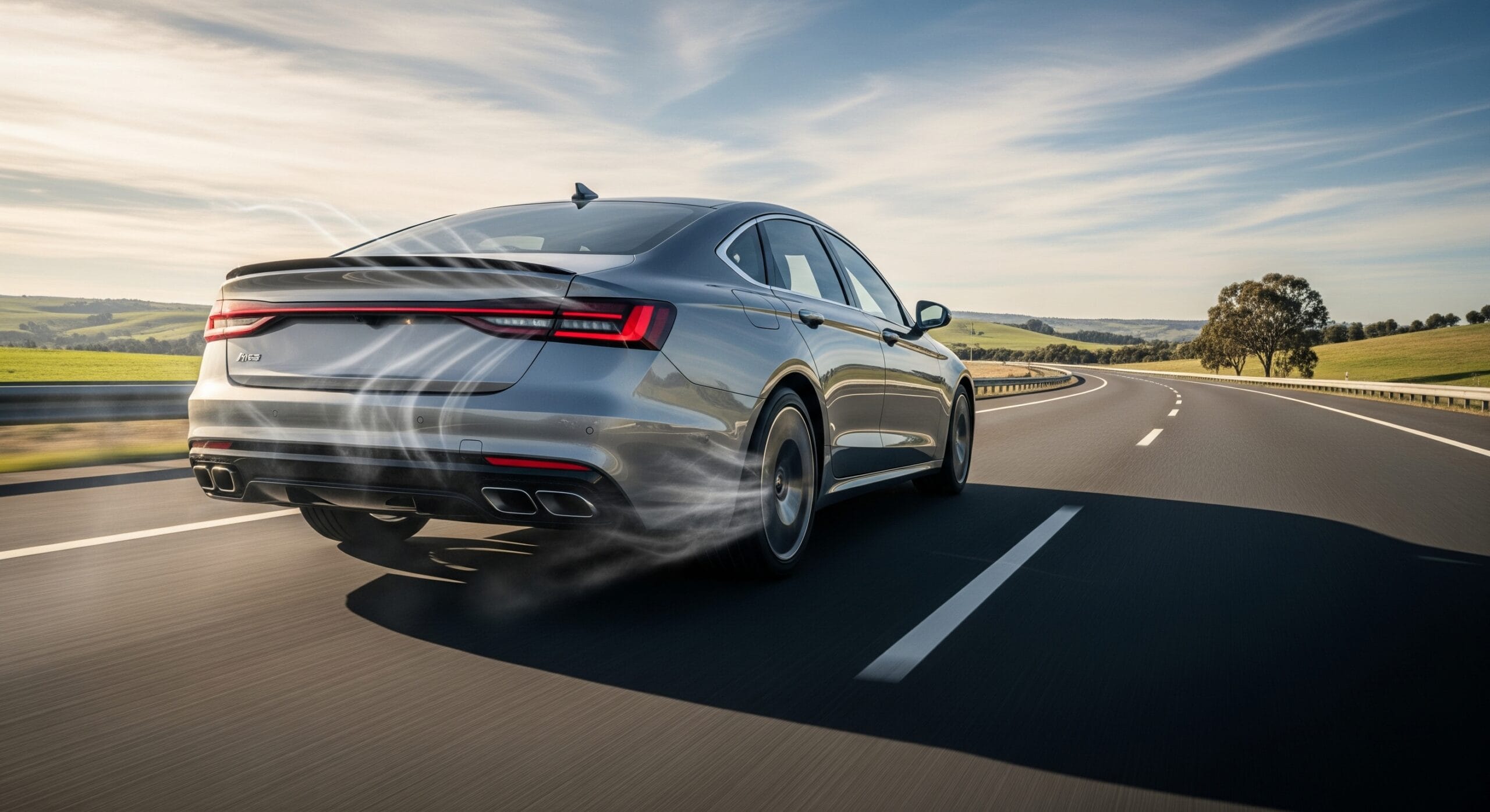 Spoiler improving stability and reducing drag at speed