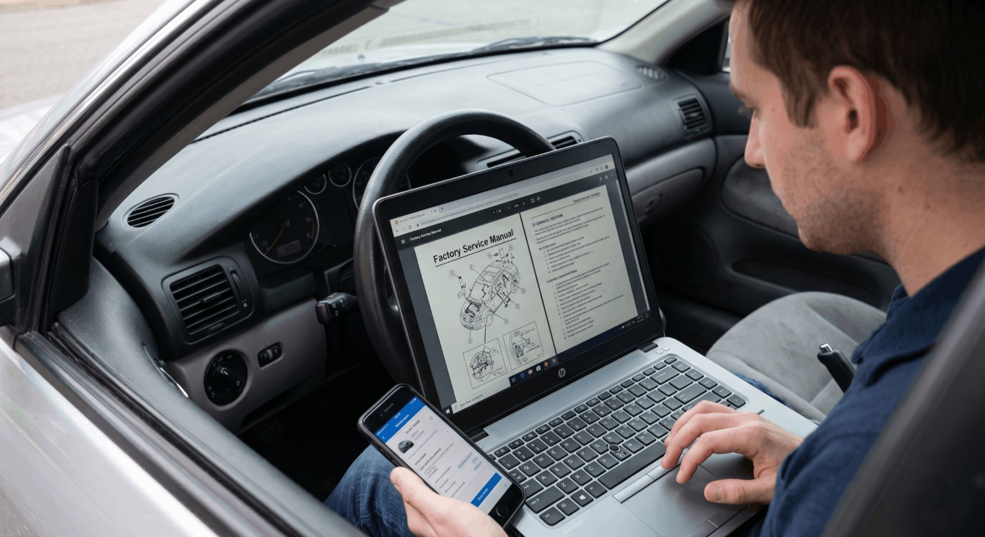 verifying car service manual using VIN
