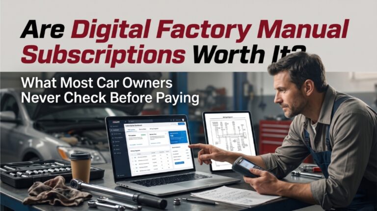 Comparing digital factory manual subscription and PDF guide