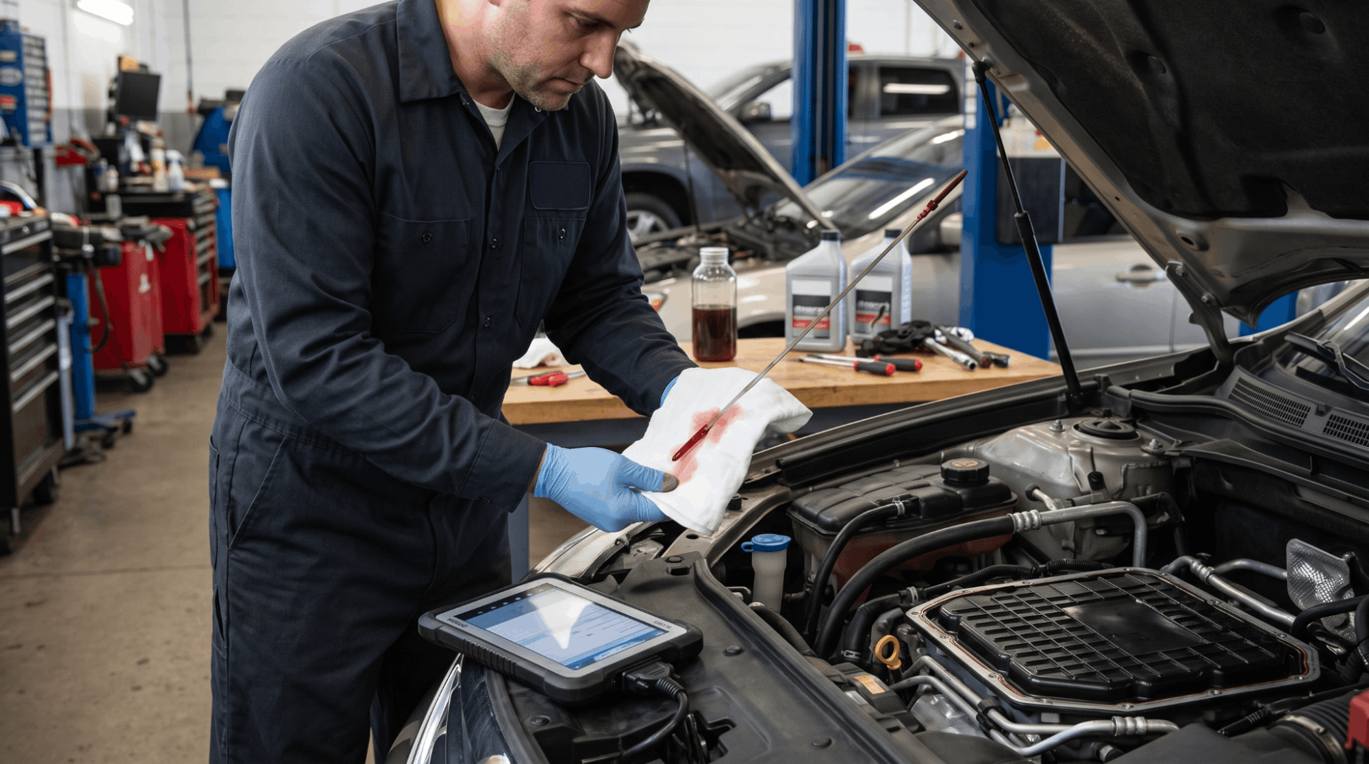 checking-transmission-fluid-condition-before-solenoid-testing