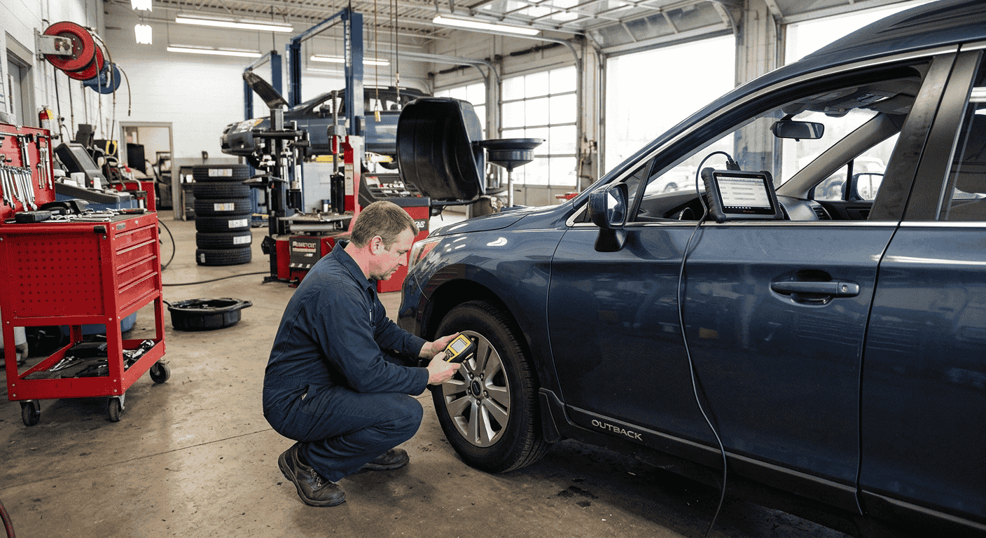 technician triggering tpms sensor during relearn