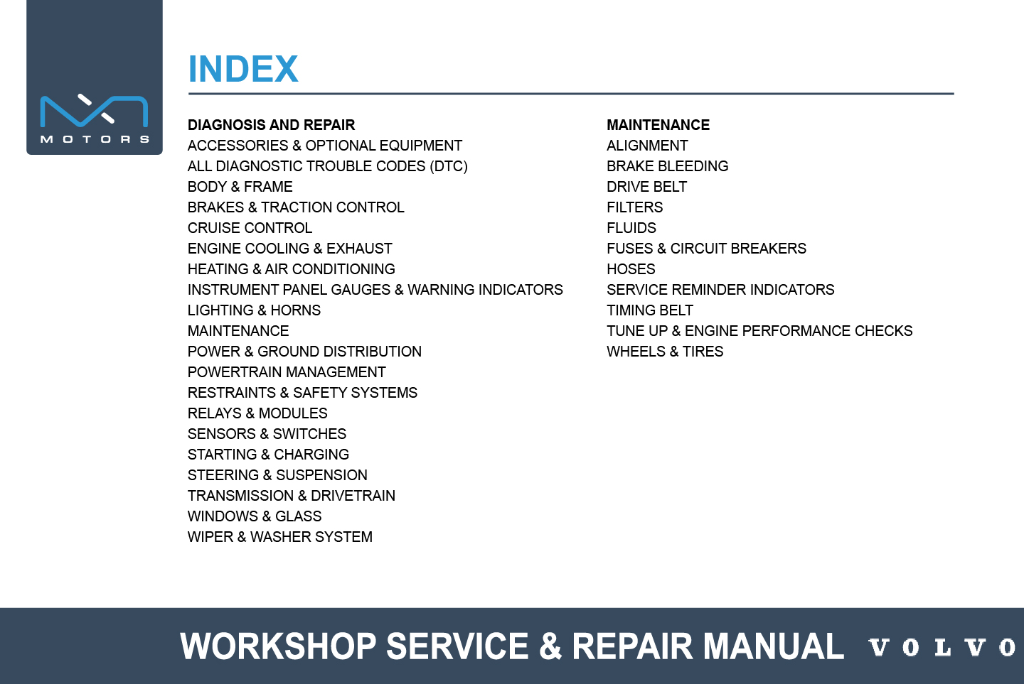 1982 Volvo 260 Workshop Service & Repair Manual