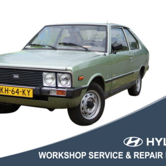 1983 Hyundai Pony 1200 GL 5-Dr - Workshop Service & Repair Manual