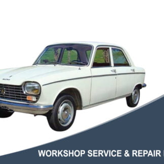 1969 Peugeot 204 Break Grand Luxe Diesel - Workshop Service & Repair Manual