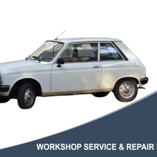 1974 Peugeot 104 Coupe - Workshop Service & Repair Manual