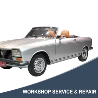 1972 Peugeot 304 Cabriolet S - Workshop Service & Repair Manual