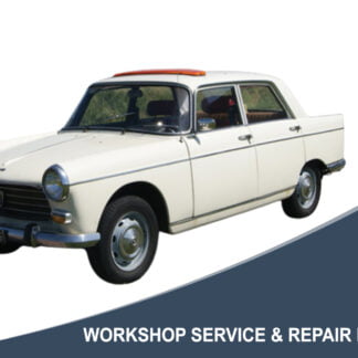 1973 Peugeot 404 D Berline Grand Turisme Diesel - Workshop Service & Repair Manual