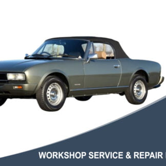 1971 Peugeot 504 Coupe - Workshop Service & Repair Manual
