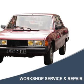 1983 Peugeot 604 SRD Turbo - Workshop Service & Repair Manual