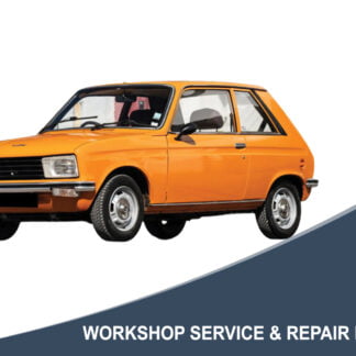 1975 Peugeot 104 GL - Workshop Service & Repair Manual