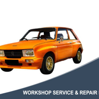 1979 Peugeot 104 SL - Workshop Service & Repair Manual