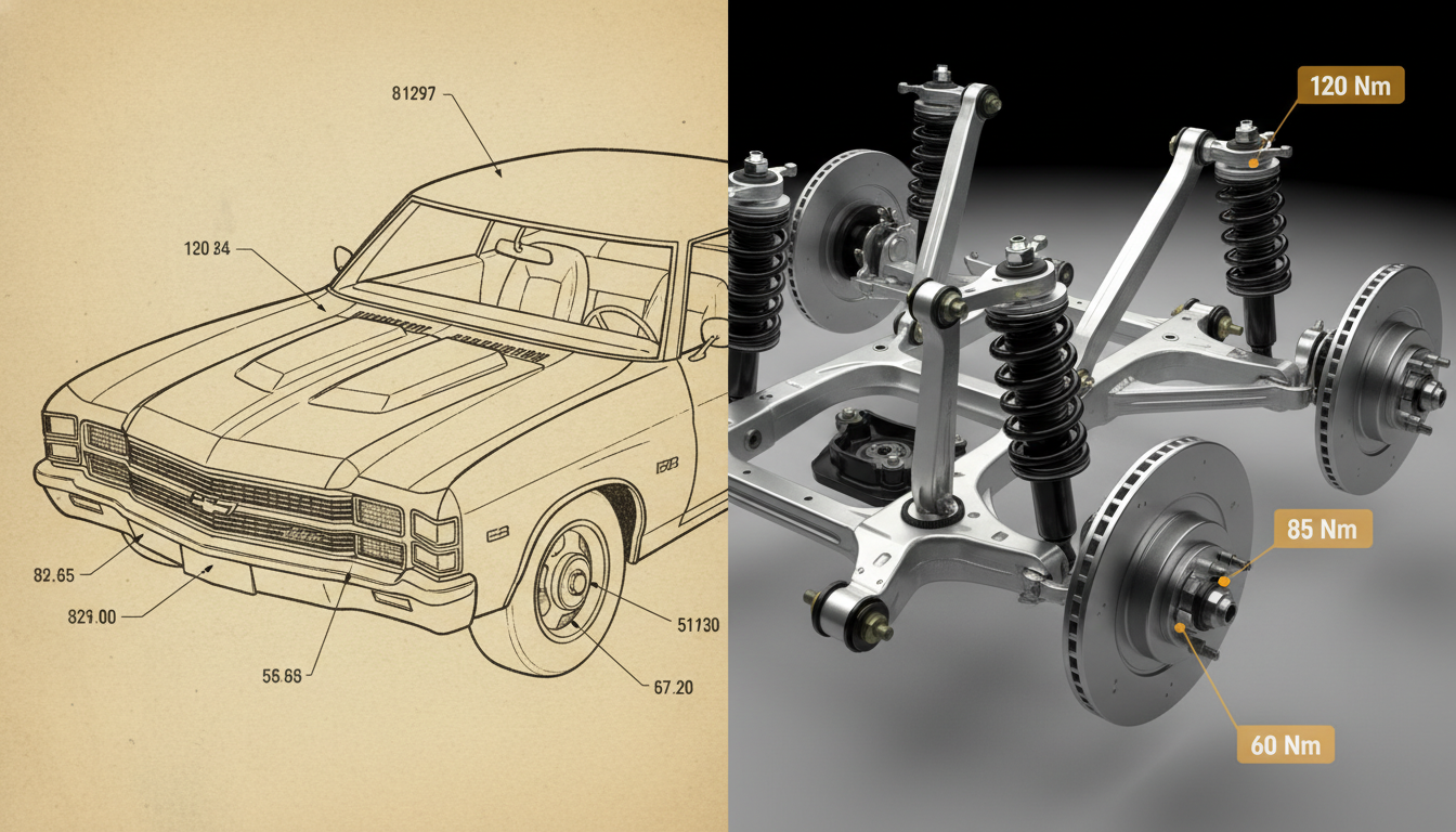 Chevrolet Corvette chassis and suspension system