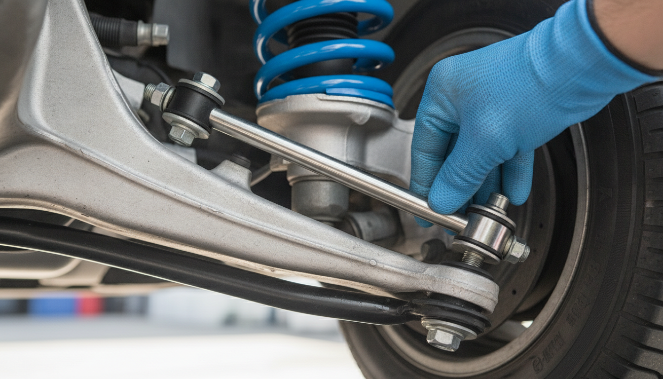 Ford Cougar suspension drop link bushing repair