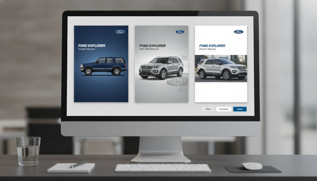 Ford Explorer factory manuals 1995–2017 collection