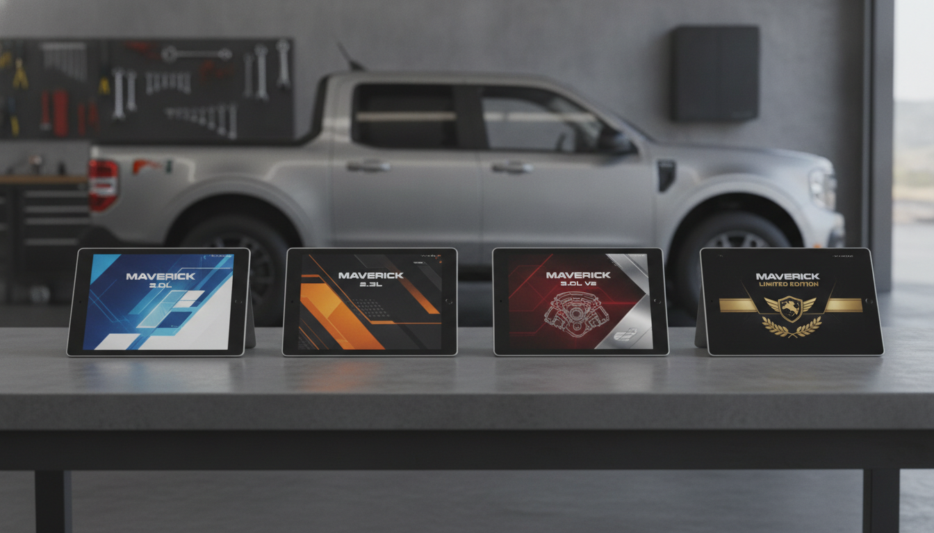 Ford Maverick manuals for 2.0L, 2.3L, 3.0L engines.