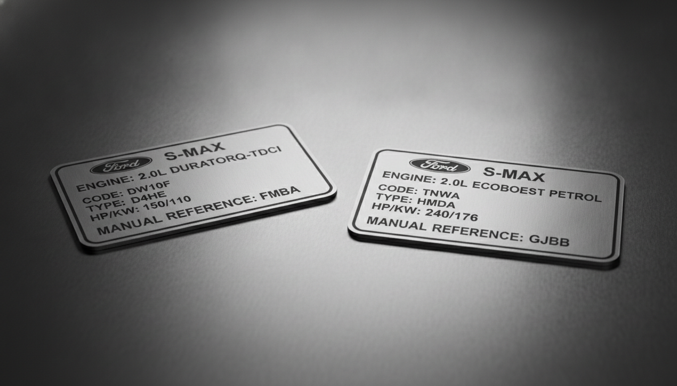 Identifying Ford S-MAX engine model types