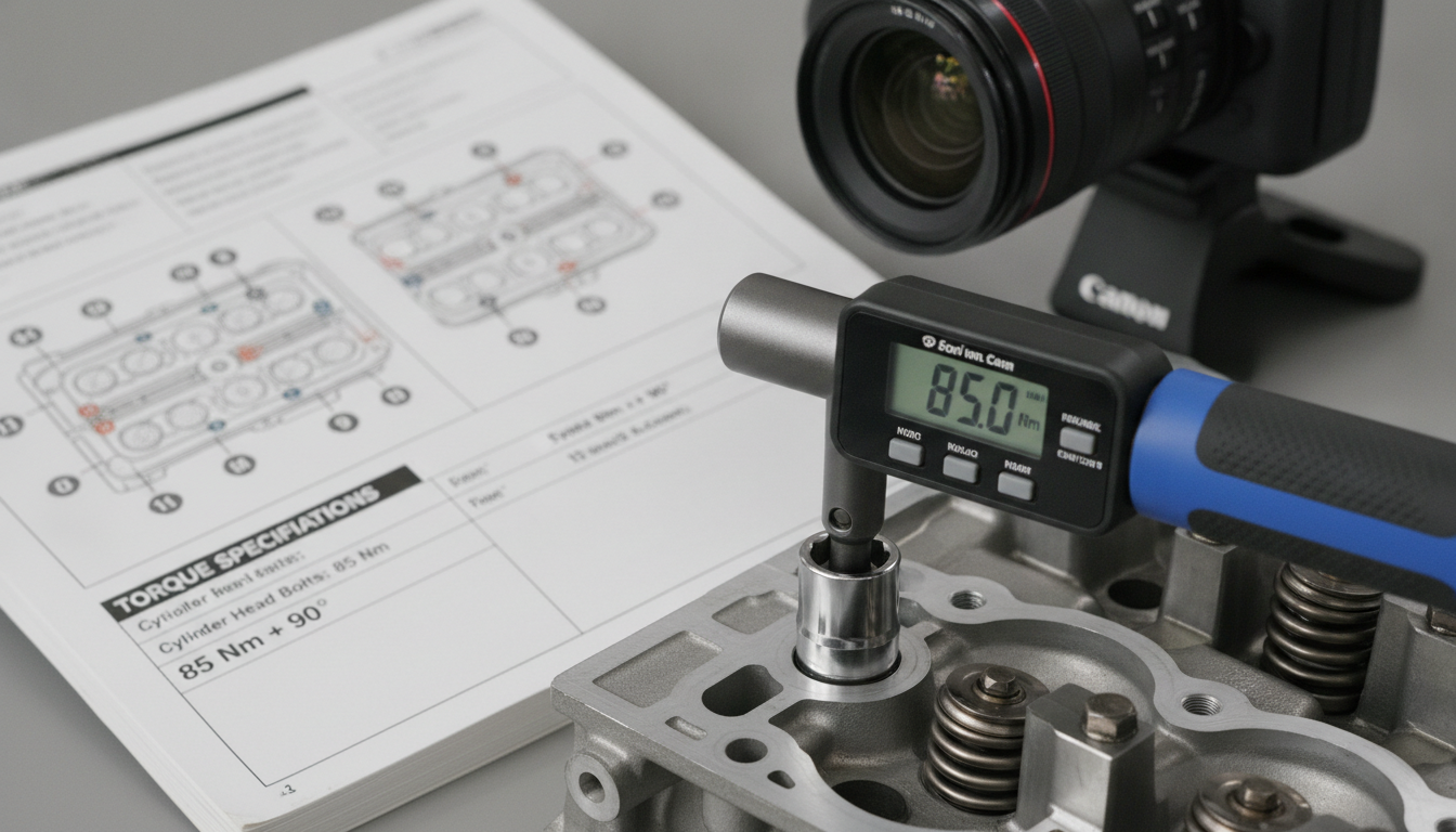 Torque specifications for S-MAX engine repair