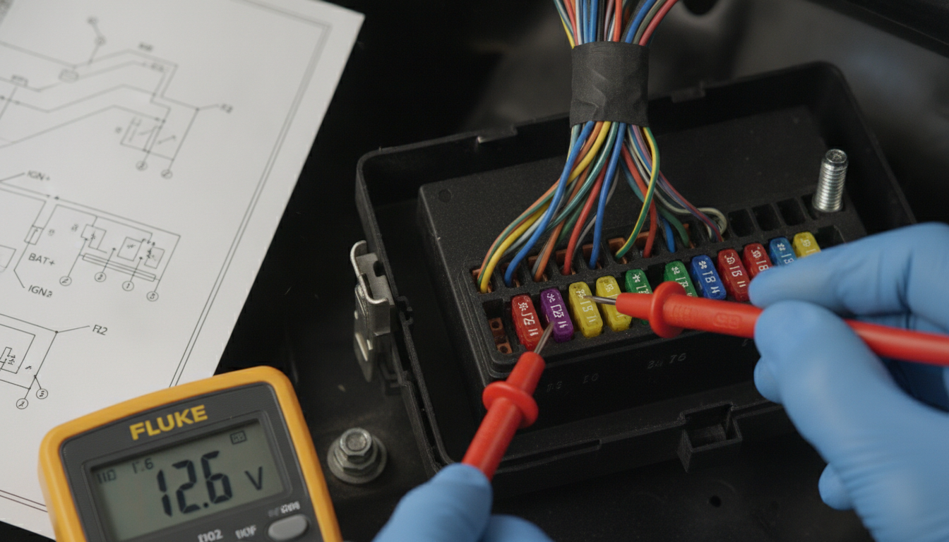 Troubleshooting Ford S-MAX electrical wiring circuits