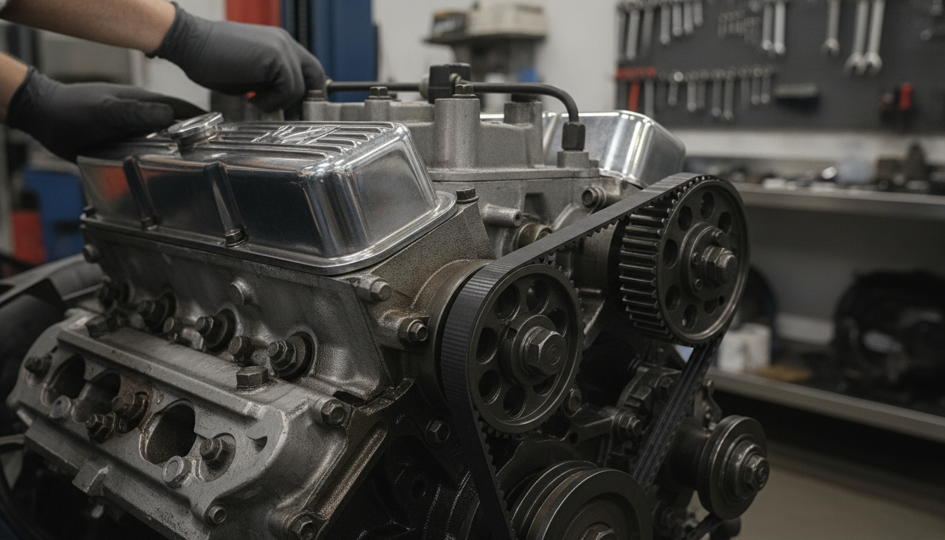 Ford Taunus engine timing belt service