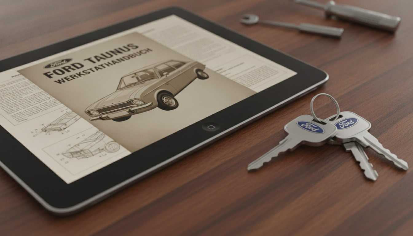 Digital Ford Taunus repair manual versions