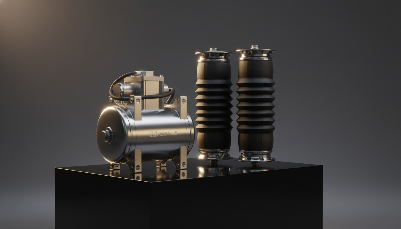 The air suspension components for a luxury Hyundai Equus sedan