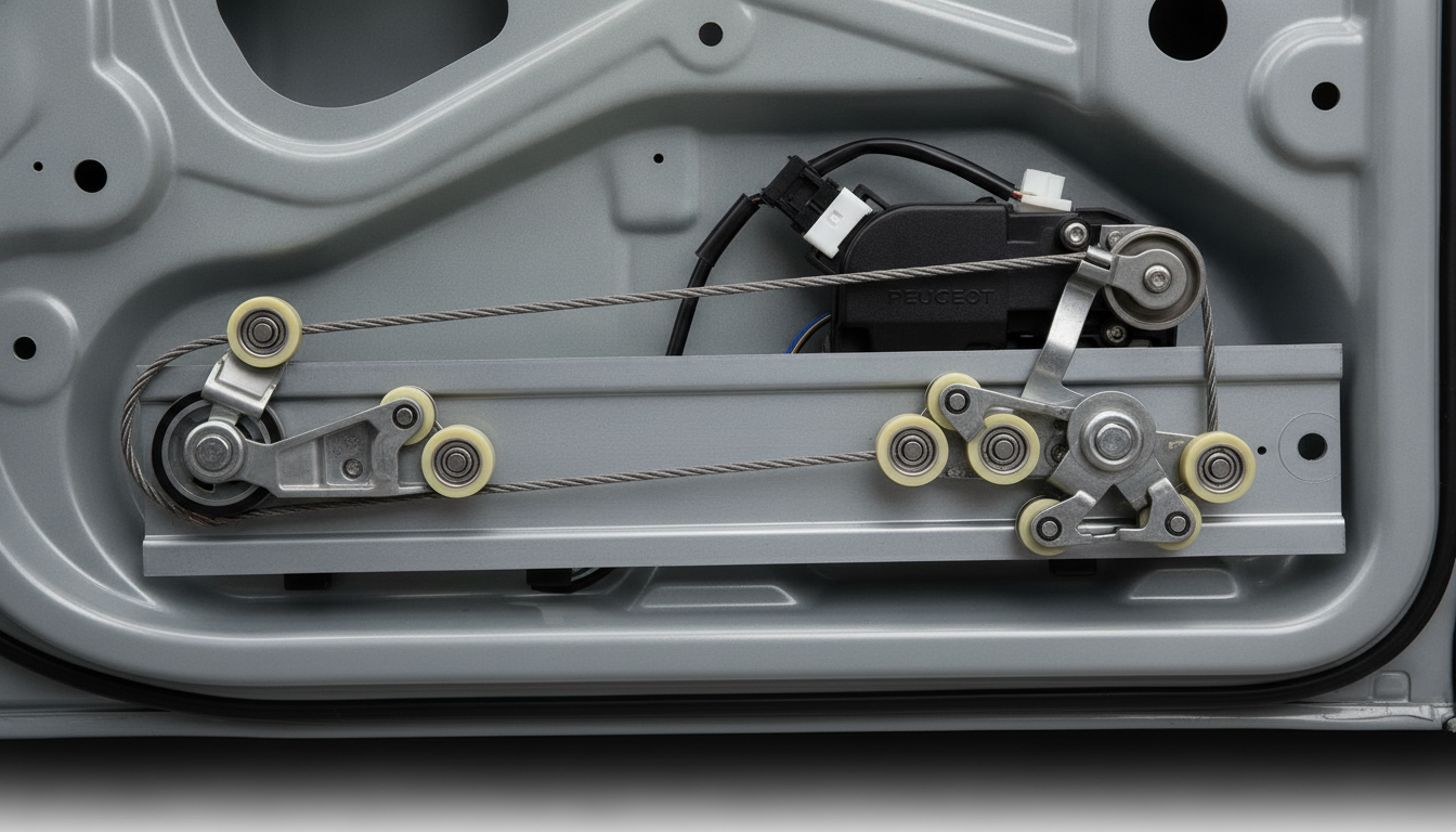 Peugeot 1007 electric sliding door mechanism