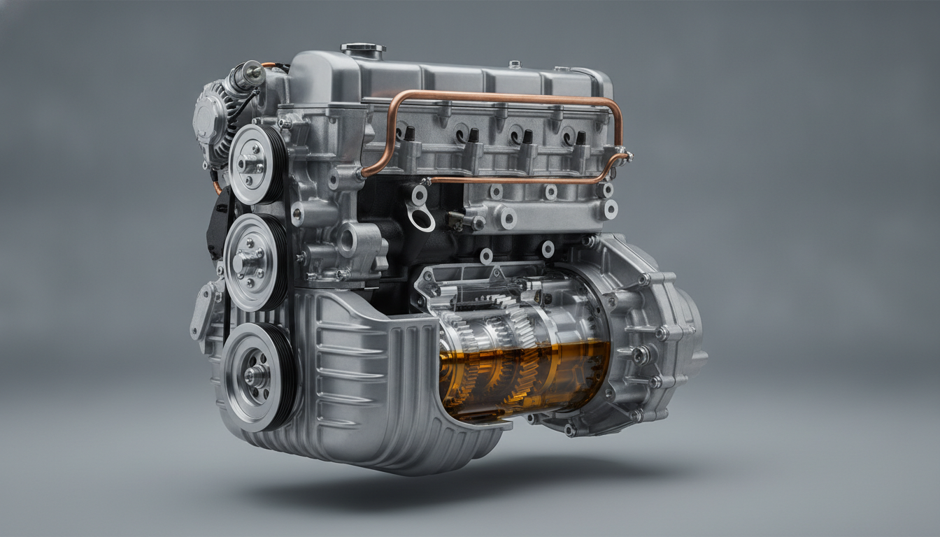 Peugeot 104 transverse engine gearbox configuration