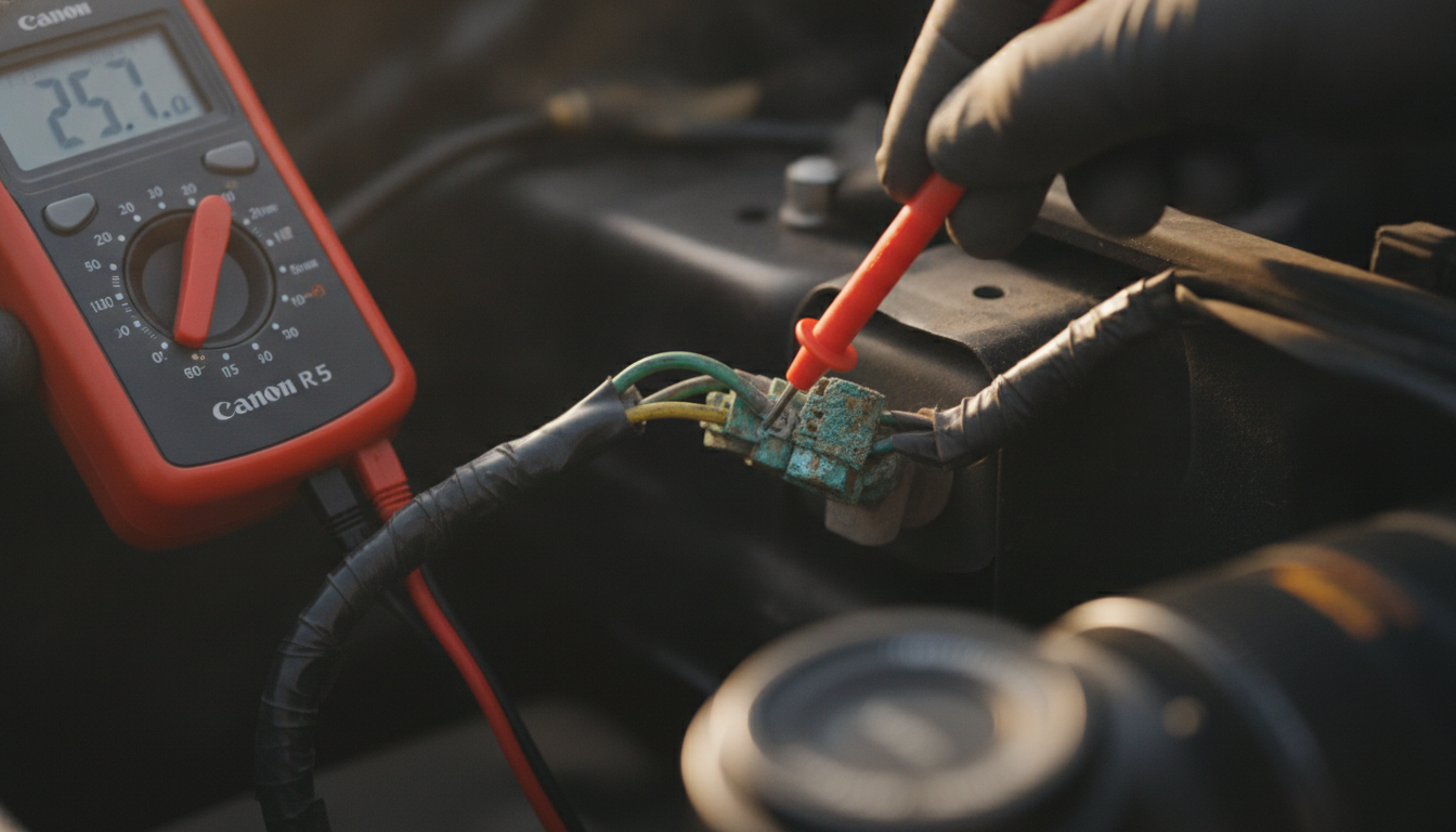 Troubleshooting Peugeot 104 electrical wiring faults