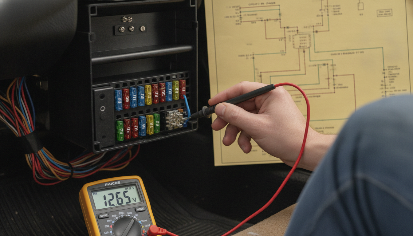 Electrical troubleshooting on 205 T16 harness