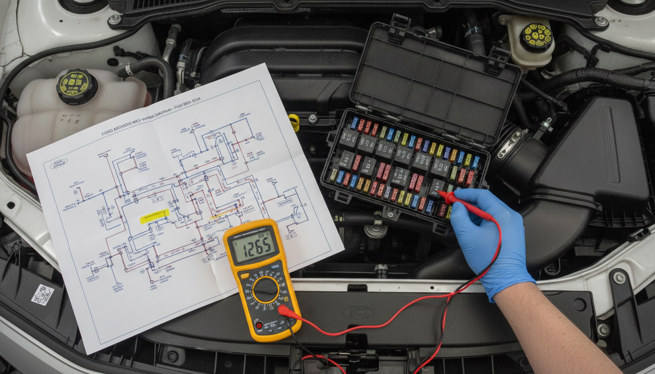Ford Mondeo wiring fuse box testing