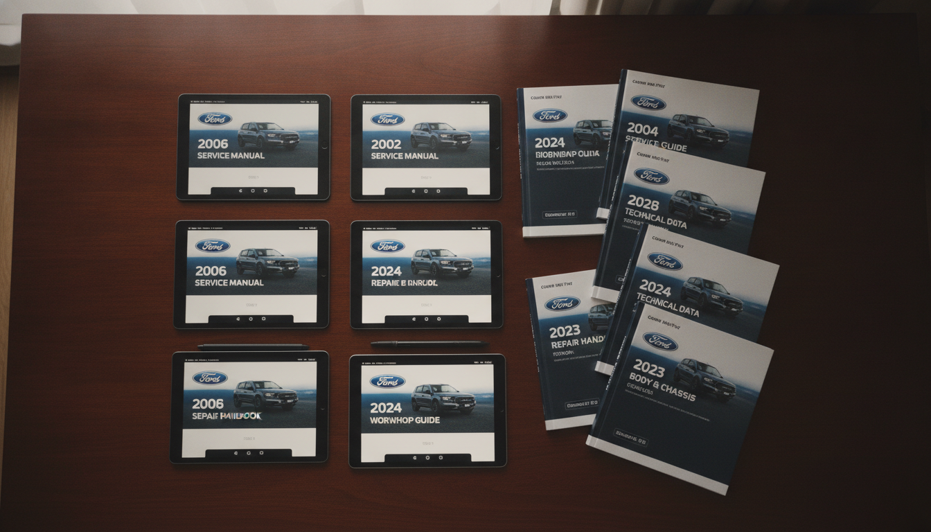 Various Ford Ranger workshop service guides