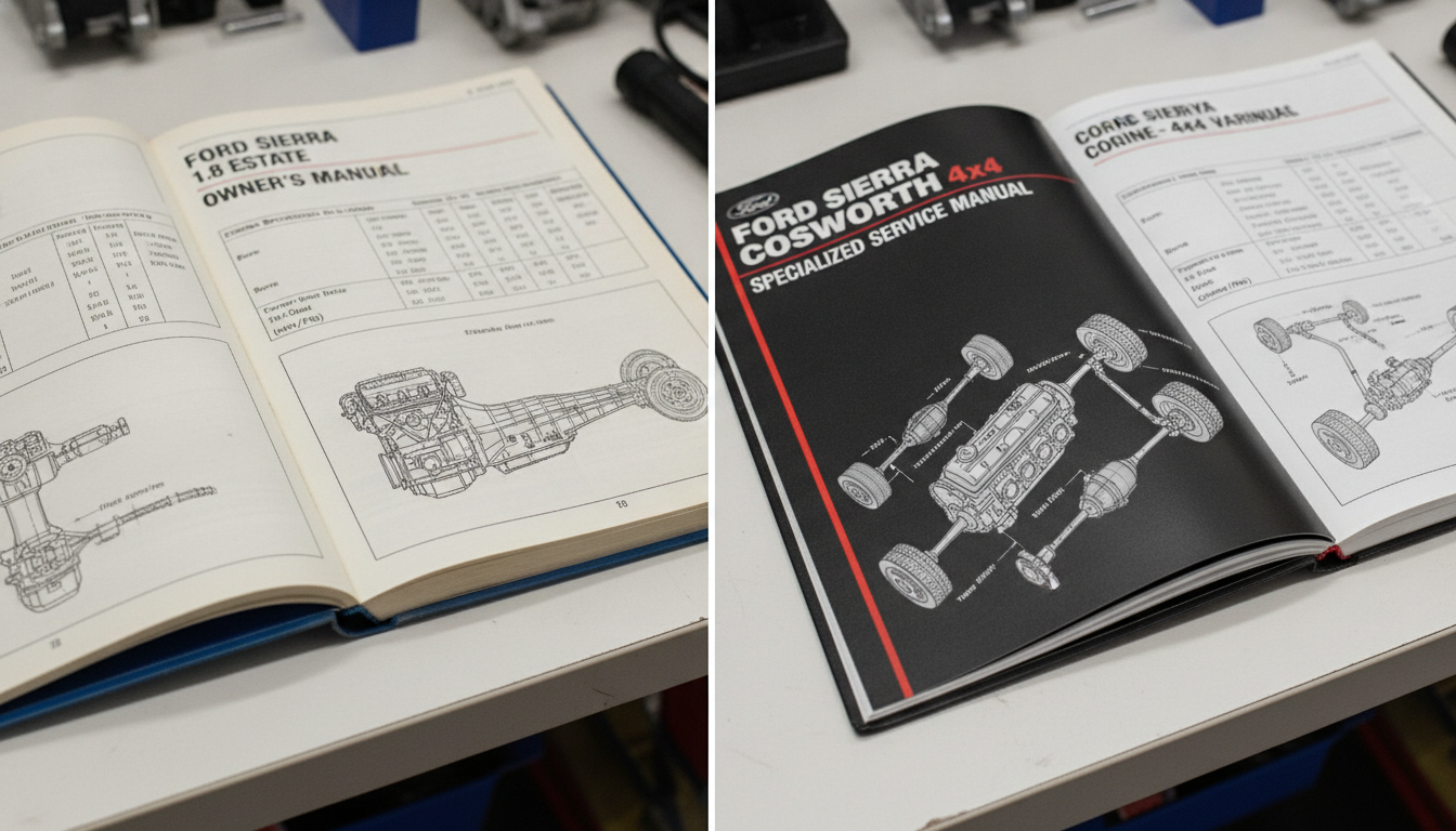 Ford Sierra Estate Cosworth 4x4 manual comparison