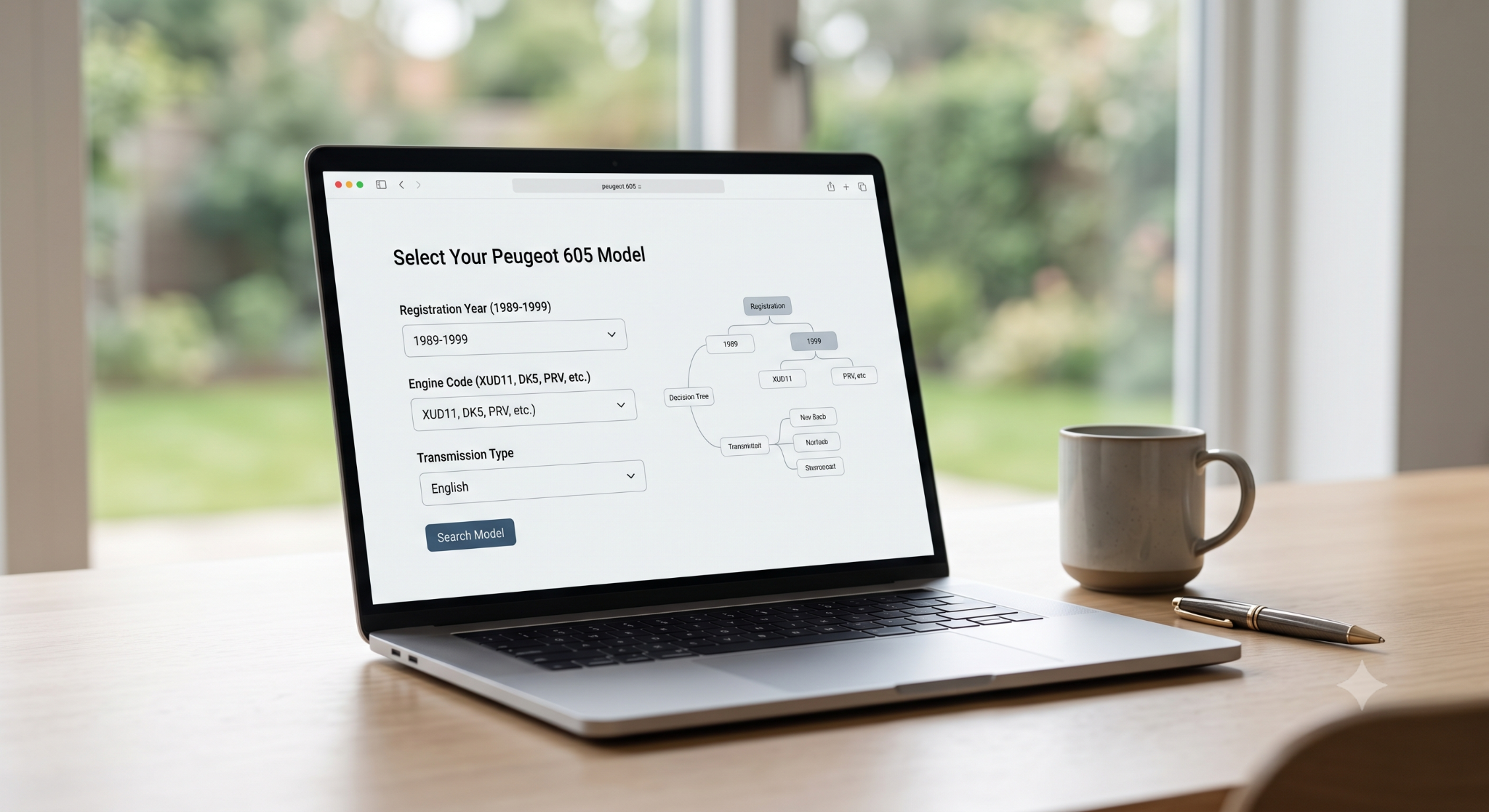 Digital interface selecting Peugeot 605 manual