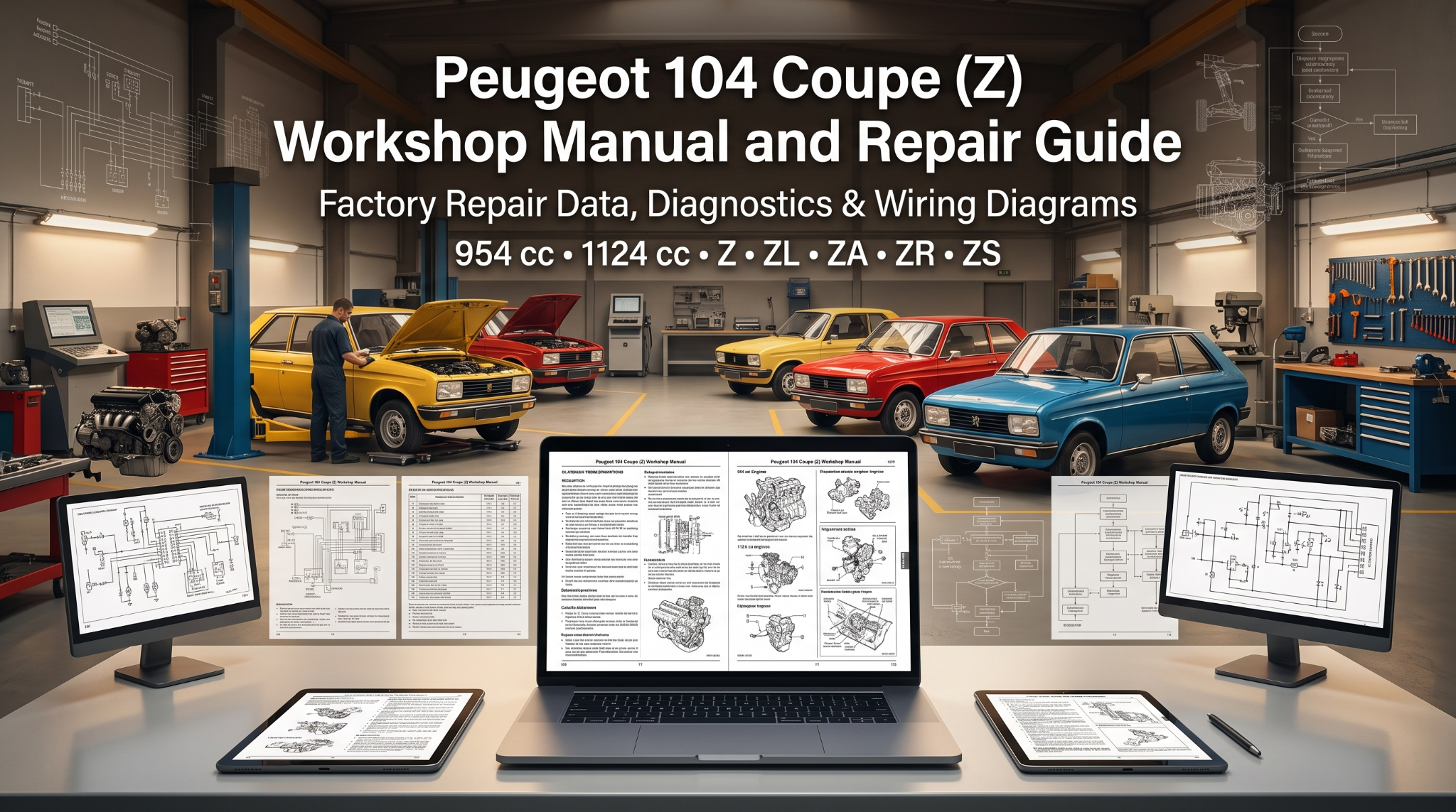 Peugeot 104 Coupe manuals on screens