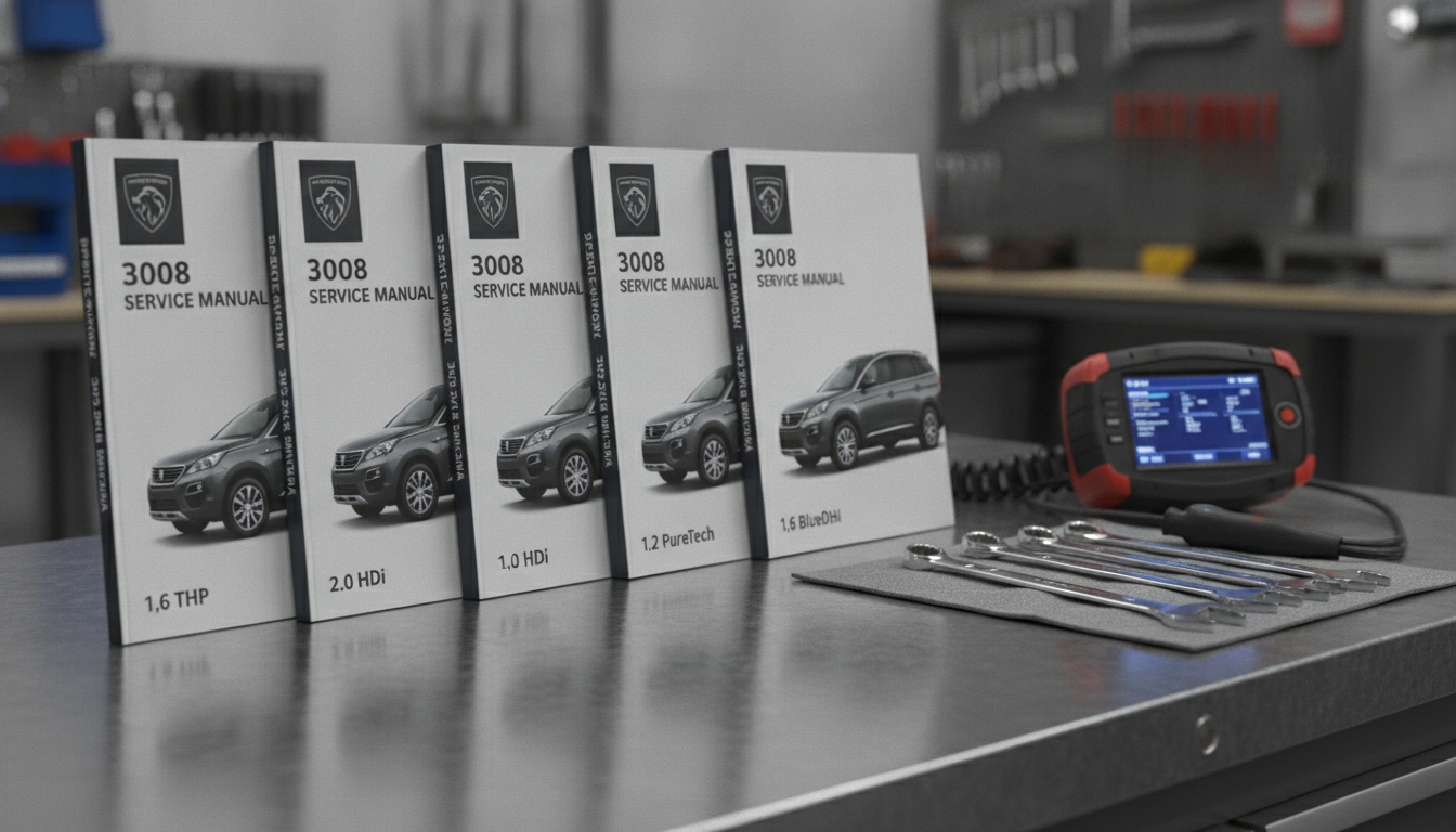 Choosing the correct Peugeot 3008 repair manual