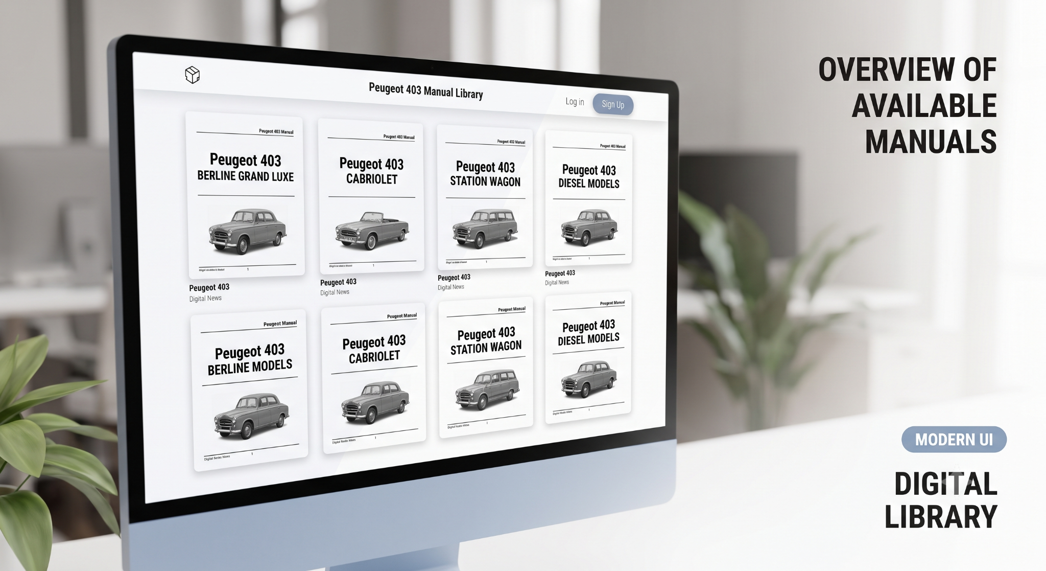 Overview of available manual types.