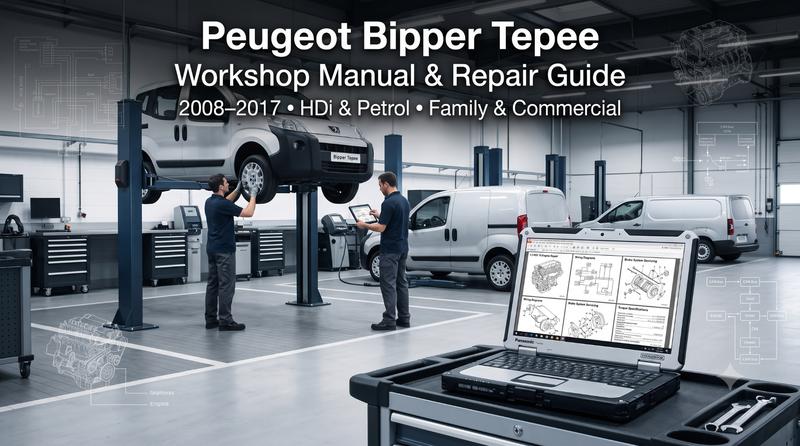 Peugeot Bipper manuals on digital screens