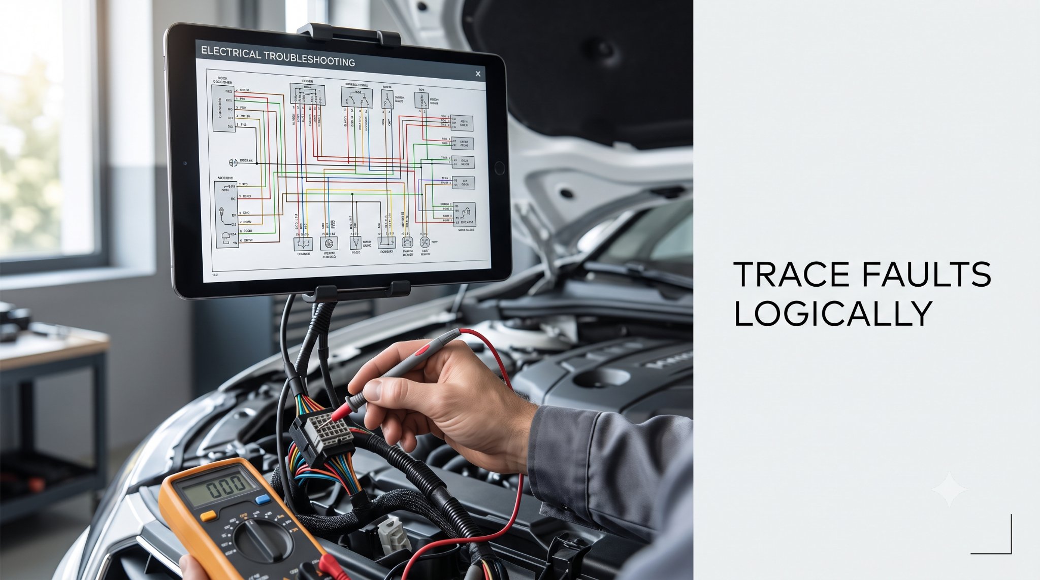 Complex electrical wiring diagram for Peugeot Partner troubleshooting.